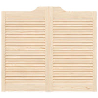 Porte a Battente 2-Paio Design a Lamelle 90x100cm Legno di Pino