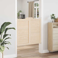 vidaXL Porte a Battente 1-Paio Design Lamelle 100x100 cm Legno di Pino