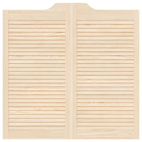 Porte a Battente 1-Paio Design Lamelle 100x100 cm Legno di Pino 4107134