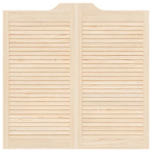 Porte a Battente 2-Paio Design Lamelle 100x100 cm Legno di Pino 4107135
