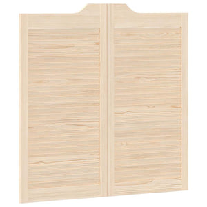 vidaXL Porte a Battente 2-Paio Design Lamelle 100x100 cm Legno di Pino