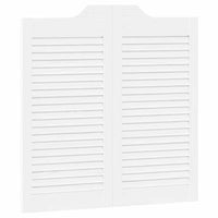 Porte a Battente 1-Paio Design a Lamelle Bianco 80x80 cm 4107136