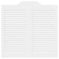 Porte a Battente 1-Paio Design a Lamelle Bianco 80x80 cm 4107136