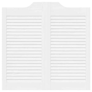 Porte a Battente 1-Paio Design a Lamelle Bianco 80x80 cm 4107136