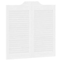 Porte a Battente 1-Paio Design a Lamelle Bianco 80x80 cm 4107136