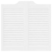 Porte a Battente 2-Paio Design a Lamelle Bianco 80x80 cm 4107137