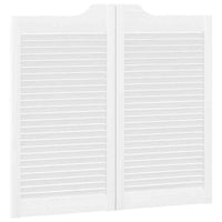 Porte a Battente 2-Paio Design a Lamelle Bianco 90x80 cm 4107139