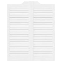 vidaXL Porte a Battente 1-Paio Design a Lamelle Bianco 100x80 cm