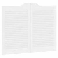 vidaXL Porte a Battente 1-Paio Design a Lamelle Bianco 80x100 cm