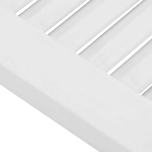 Porte a Battente 1-Paio Design a Lamelle Bianco 80x100 cm 4107142