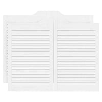 vidaXL Porte a Battente 2-Paio Design a Lamelle Bianco 80x100 cm