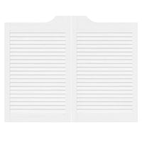 vidaXL Porte a Battente 2-Paio Design a Lamelle Bianco 80x100 cm