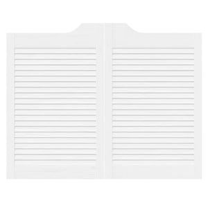 Porte a Battente 2-Paio Design a Lamelle Bianco 80x100 cm 4107143