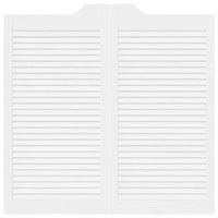 Porte a Battente 1-Paio Design a Lamelle Bianco 100x100 cm 4107146