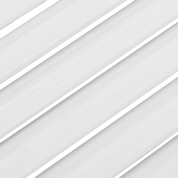 Porte a Battente 1-Paio Design a Lamelle Bianco 100x100 cm 4107146