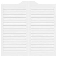 Porte a Battente 2-Paio Design a Lamelle Bianco 100x100 cm 4107147