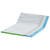 vidaXL Guanciali per materassi Bianco e Verde 140 x 200 cm