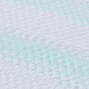 vidaXL Guanciali per materassi Bianco e Verde 160 x 200 cm