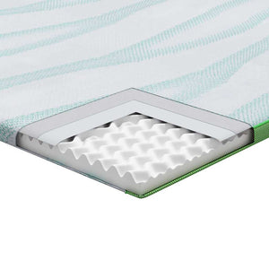 vidaXL Guanciali per materassi Bianco e Verde 80 x 200 cm