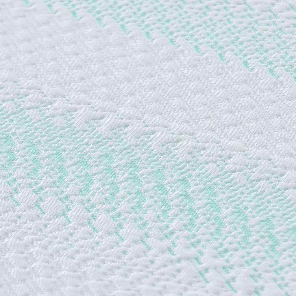 Guanciali per materassi Bianco e Verde 90 x 190 cm 4106156