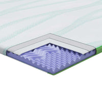 Guanciali per materassi Bianco e Verde 80 x 200 cm 4106166