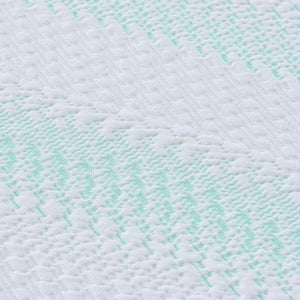 Guanciali per materassi Bianco e Verde 90 x 190 cm 4106167