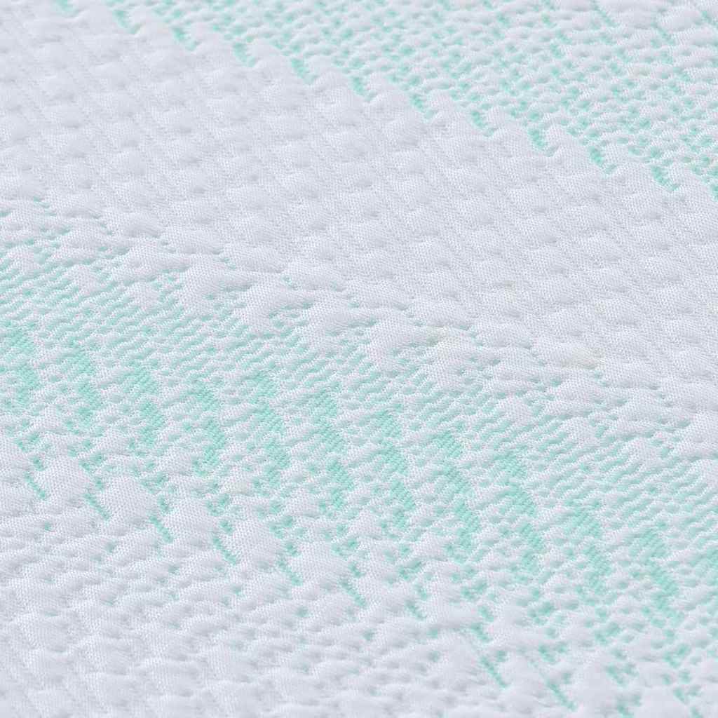 vidaXL Guanciali per materassi Bianco e Verde 180 x 200 cm