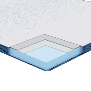 Guanciali per materassi Bianco e Blu 90 x 200 cm 4106256