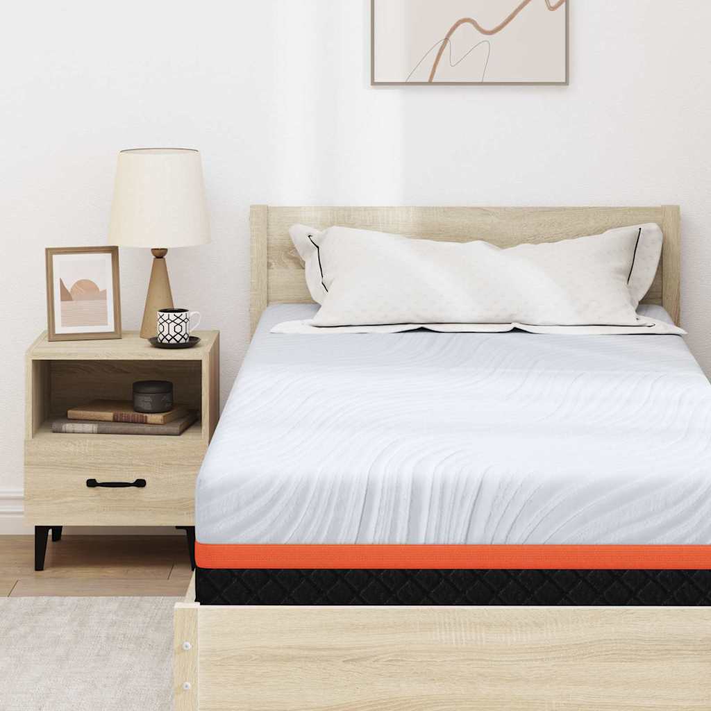 Materasso Bianco, Grigio 90 x 190 cm Schiuma 4106301