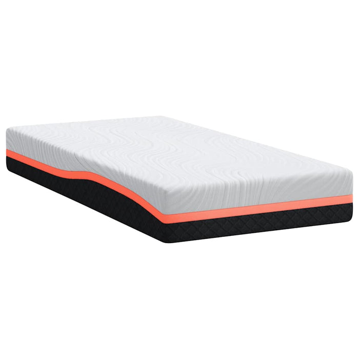 Materasso Bianco, Grigio 90 x 190 cm Schiuma 4106301