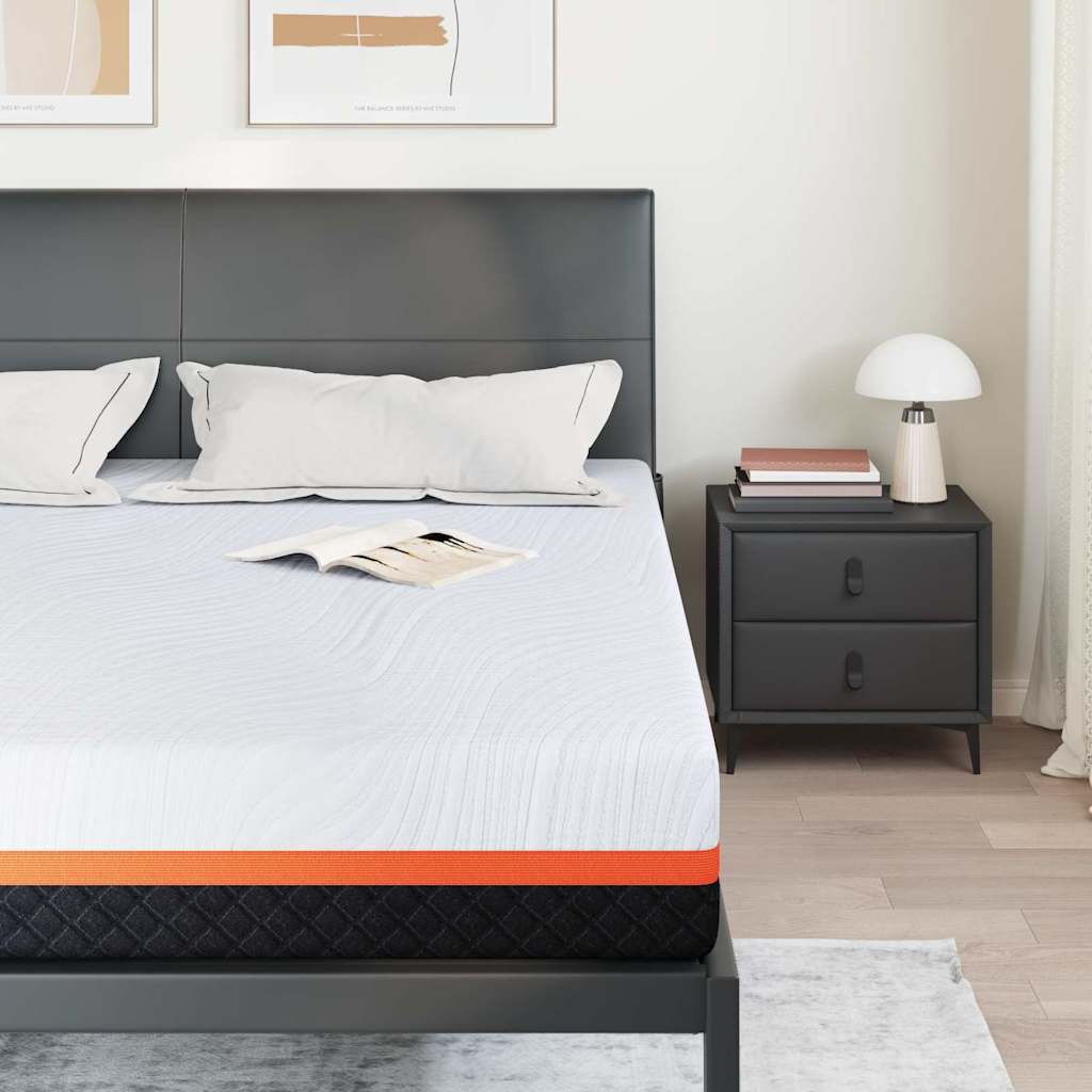 Materasso Bianco, Grigio 180 x 200 cm Schiuma 4106308