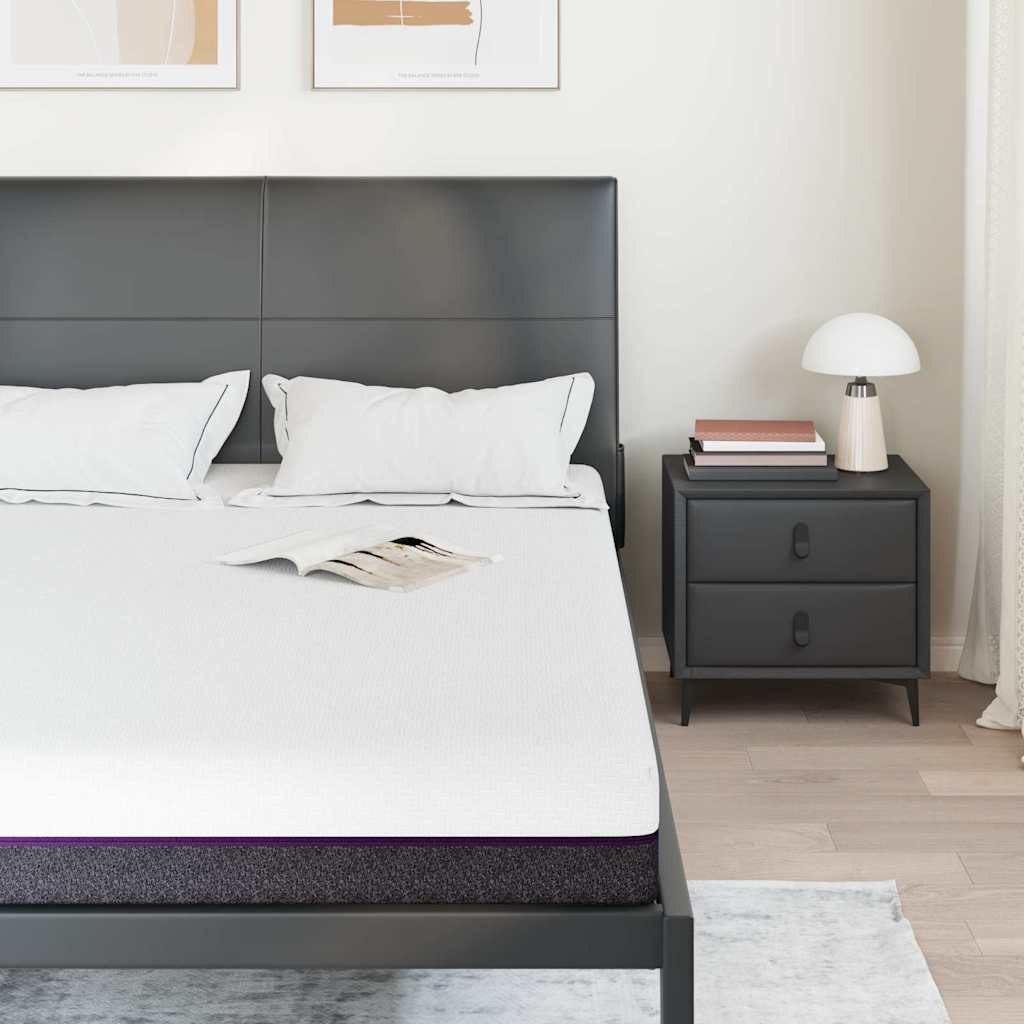 Materasso Bianco, Grigio 160 x 200 cm Schiuma 4106331