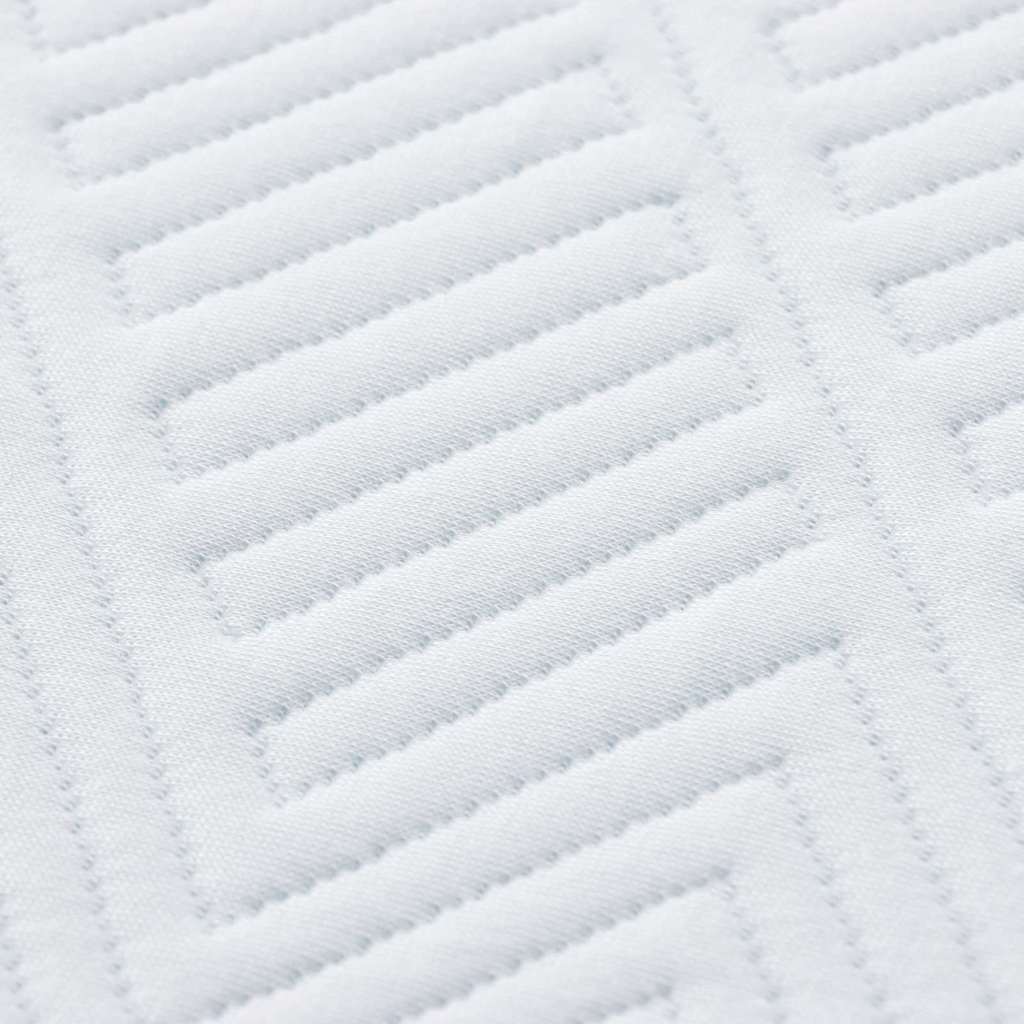 Materasso Bianco, blu 160 x 200 cm Schiuma 4106343