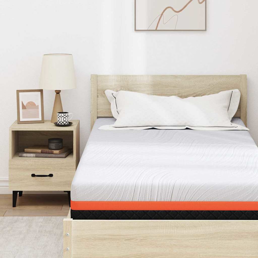 Materasso Bianco, Grigio 90 x 200 cm Schiuma 4106350