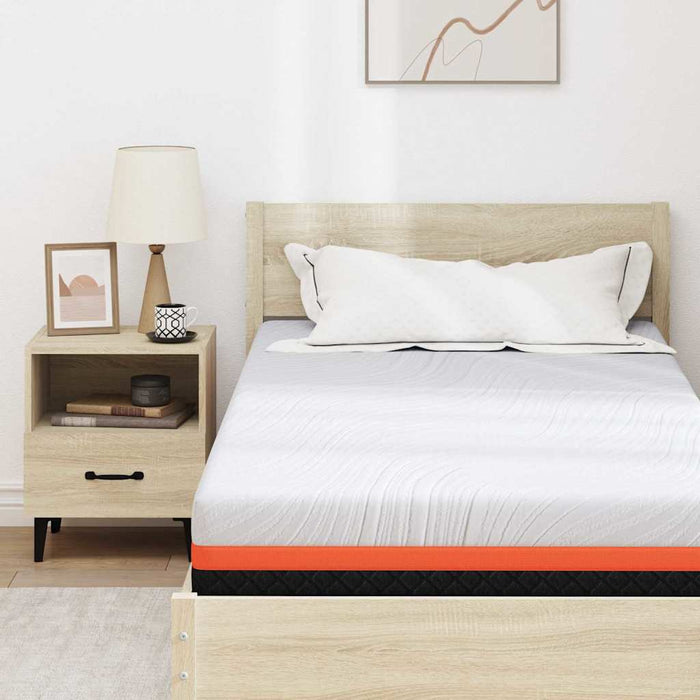 Materasso Bianco, Grigio 90 x 200 cm Schiuma 4106350