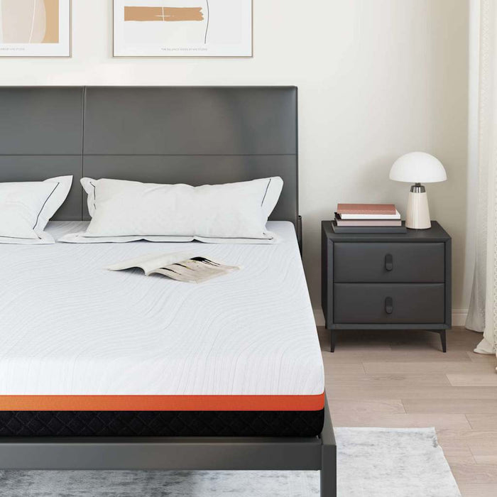 Materasso Bianco, Grigio 180 x 200 cm Schiuma 4106356