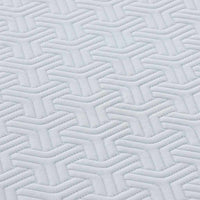 vidaXL Materasso Bianco e Grigio 80 x 160 cm Molle Insacchettate