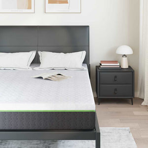 vidaXL Materasso Bianco e Grigio 140 x 190 cm Molle Insacchettate