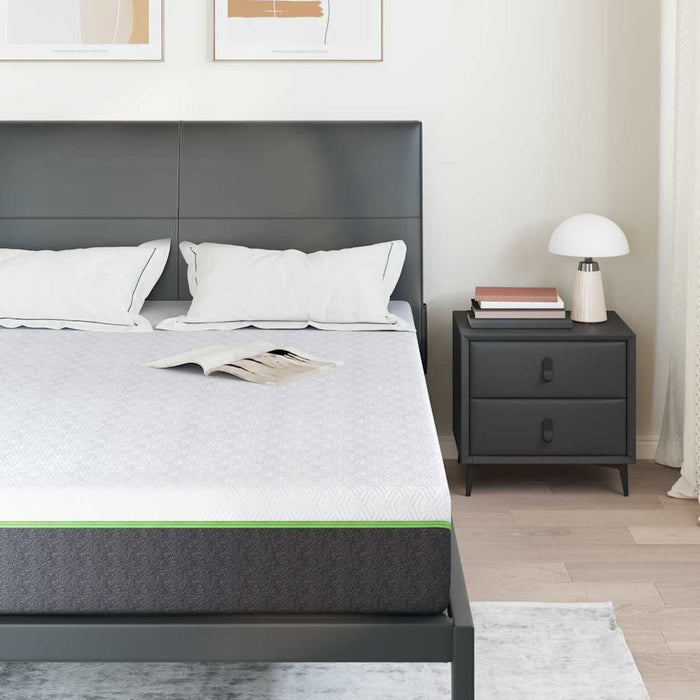 vidaXL Materasso Bianco e Grigio 140 x 190 cm Molle Insacchettate