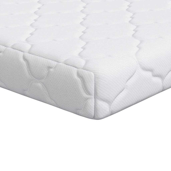 vidaXL Materasso con Strato di Cocco Bianco 120 x 60 cm Schiuma PU