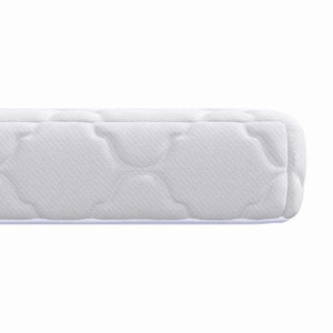 vidaXL Materasso con Strato di Cocco Bianco 120 x 60 cm Schiuma PU