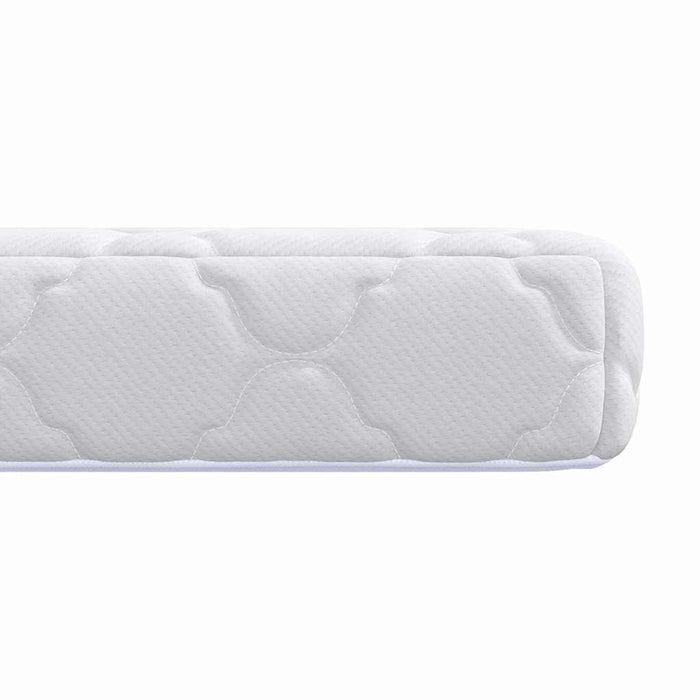 vidaXL Materasso con Strato di Cocco Bianco 120 x 60 cm Schiuma PU