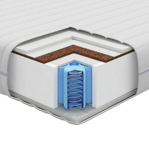 Materasso Bianco 100 x 200 cm Poliestere 4106430