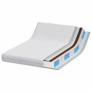 Materasso Bianco 140 x 190 cm Poliestere 4106432