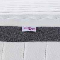 vidaXL Materasso Bianco e Grigio 70 x 200 cm Molla Bonell