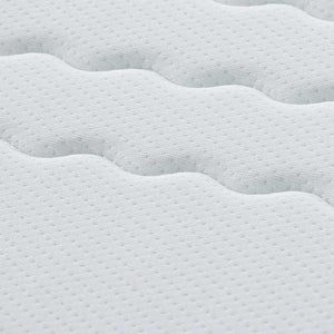 Materasso Bianco, Grigio 90 x 190 cm Tessuto lavorato a maglia 4106438