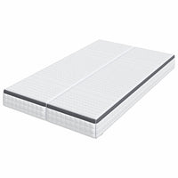 vidaXL Materasso 2 pcs Bianco e Grigio 60 x 200 cm Molla Bonell