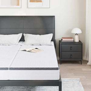 Materasso 2 pcs Bianco, Grigio 70 x 190 cm 4106442