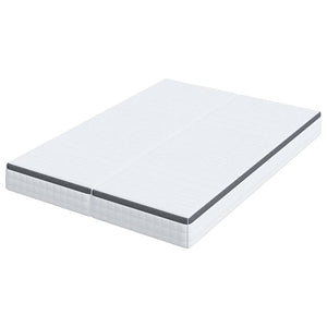vidaXL Materasso 2 pcs Bianco e Grigio 70 x 200 cm Molla Bonell