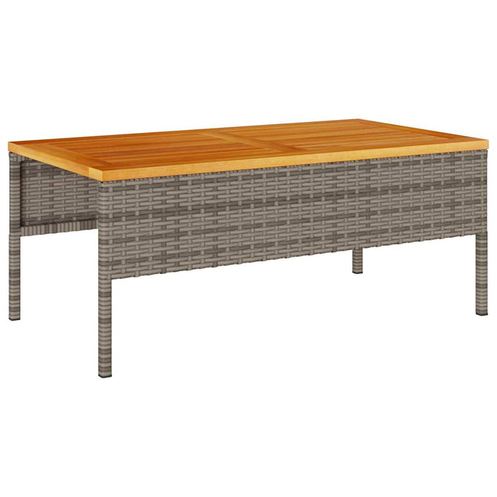 Set Divano da Giardino 6 pz-Sofa da Giardino-Divanetto da esterno Grigio e Grigio Scuro polyrattan